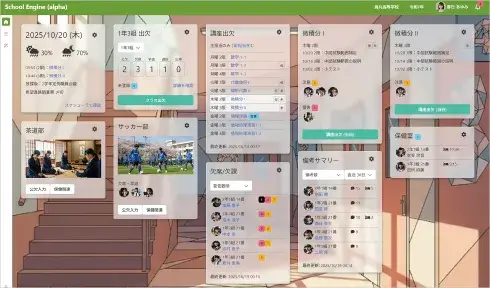 学校の「いま」がひと目でわかる「次世代ダッシュボード」