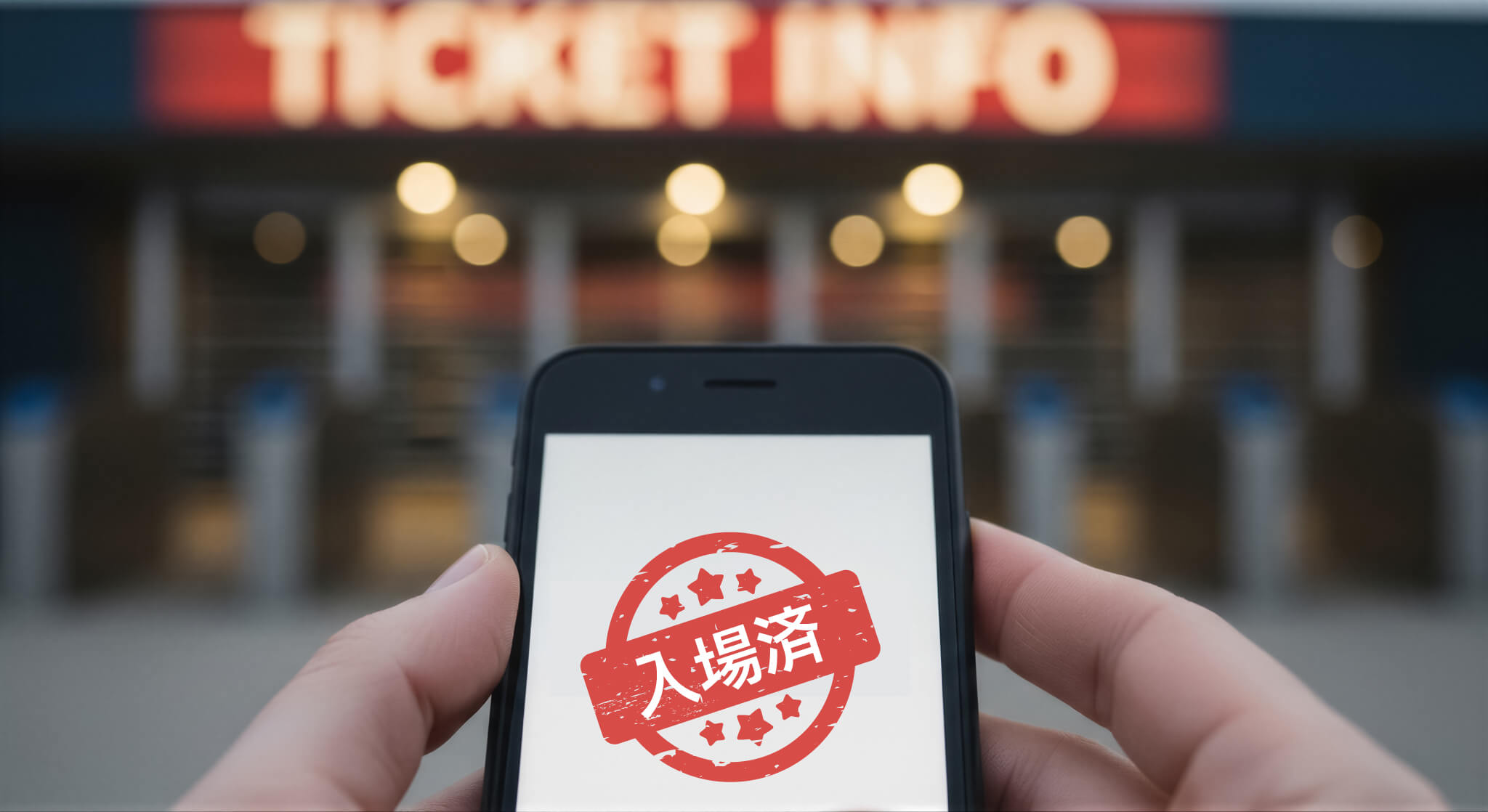 スマホで購入済みチケットを表示